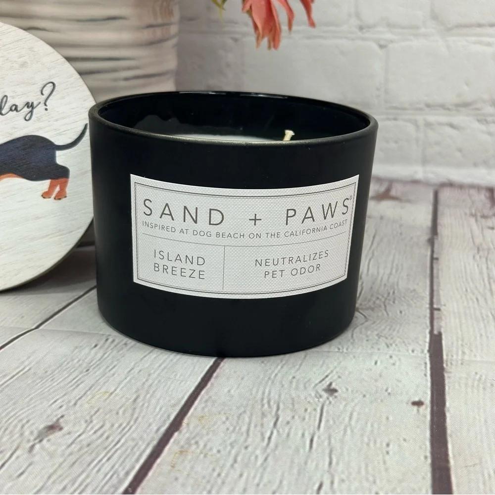 NWT sand + paws Black Candle island breeze dachshund doxie weenie dog